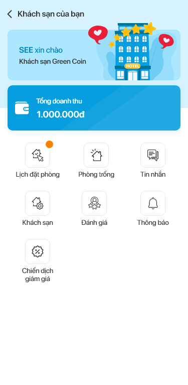 App booking Khách sạn / Resort